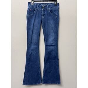 Hudson Bootcut Jeans Women’s 28x31 Button Flap Pocket Stretch Made USA Y2K